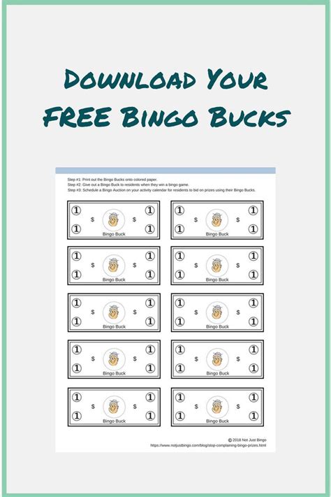 bingo bucks printable|adult bingo printable pdf.